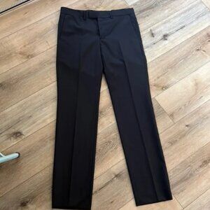 Louis Vuitton, Black Dress Pants, lined; 100% wool
